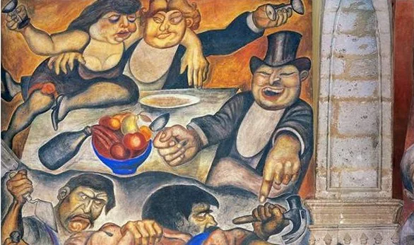 Orozco-El-festín-de-los-ricos