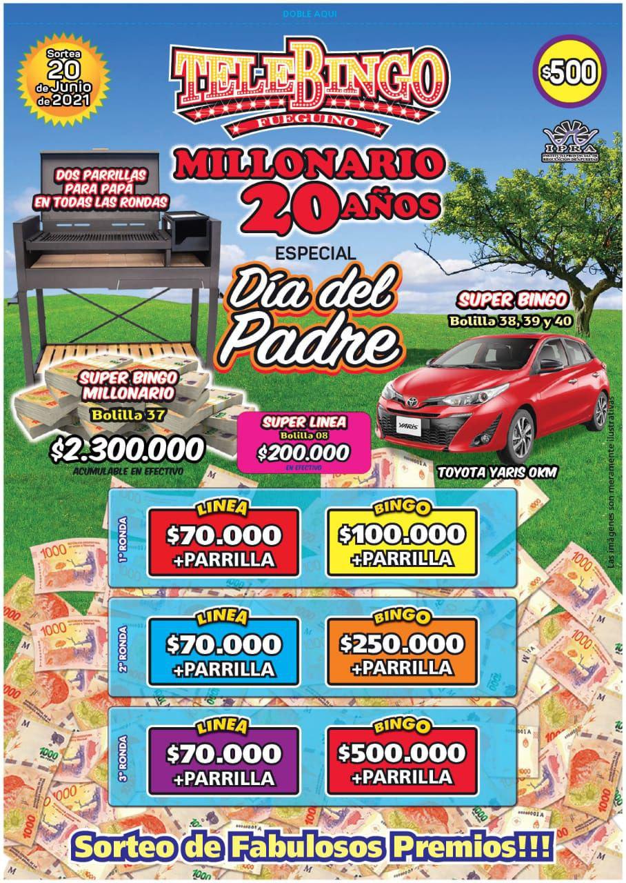 Telebingo especial el próximo domingo por el Dia del Padre