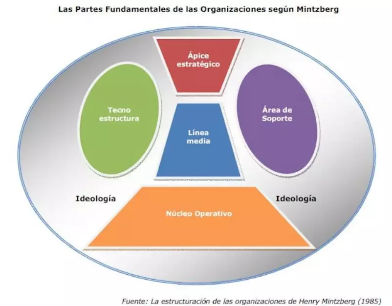 Las-partes-fundamentales-de-las-organizaciones-segun-Mintzberg