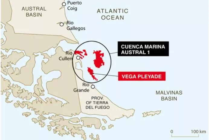 Vega Pleyade Yacimiento Off Shore Tierra Del Fuego Argentina
