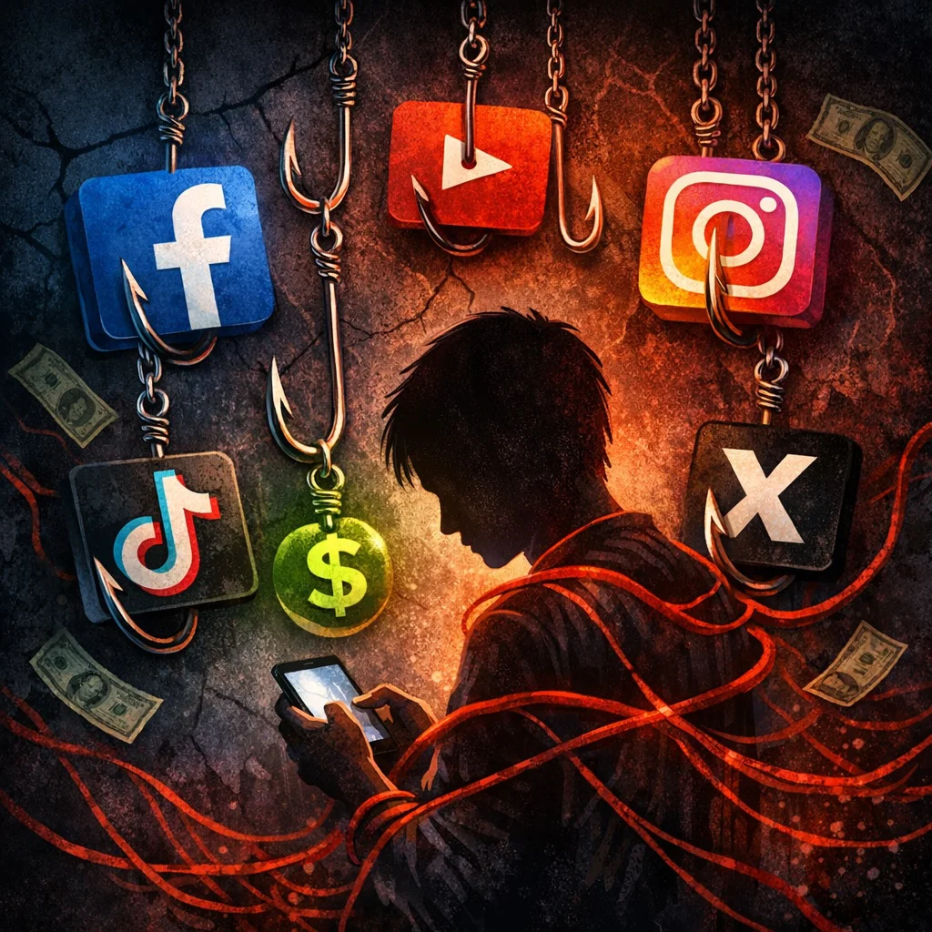 Predatory-social-media-Dall·E