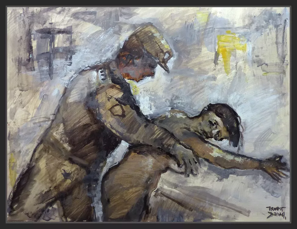 VIOLACIONES-TORTURAS-ARGENTINA-PINTURA-ARTE-CRIMENES-HUMANIDAD-PINTOR-ERNEST DESCALS