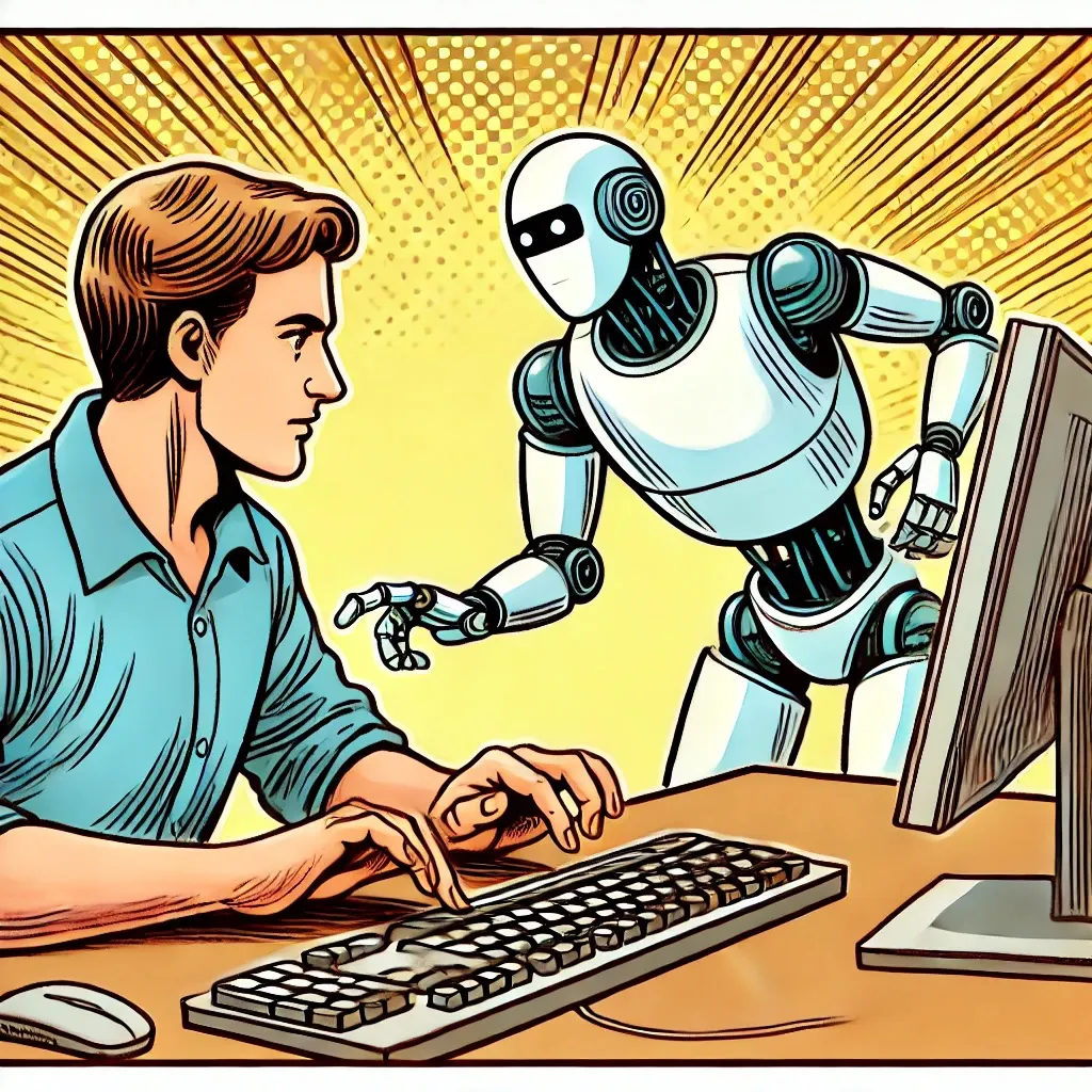 Robot-using-computer