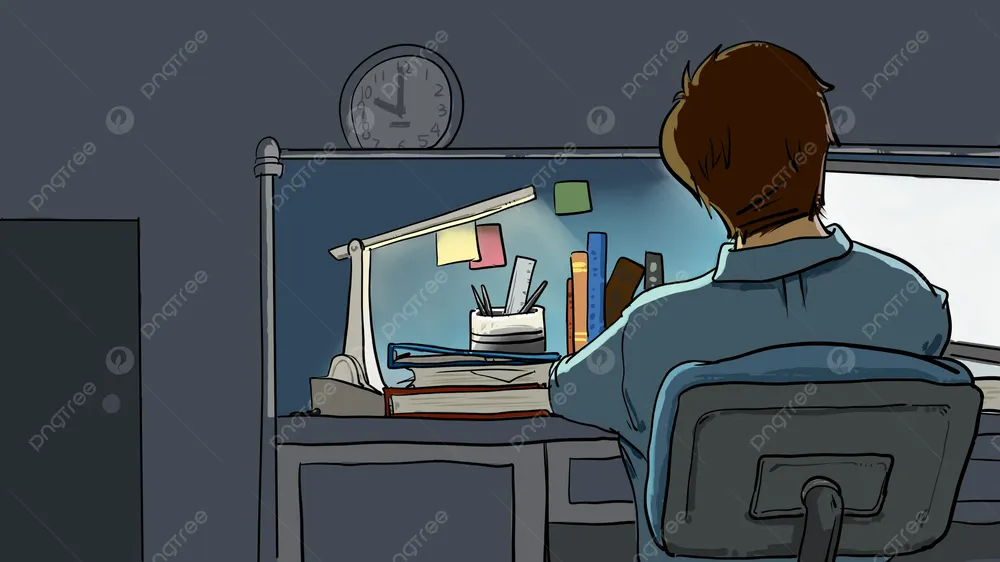 pngtree-office-late-night-work-overtime-cartoon-illustration-png-image_4211523