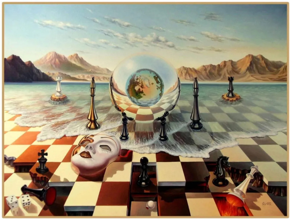 Tablero-de-ajedrez.-Salvador-Dali