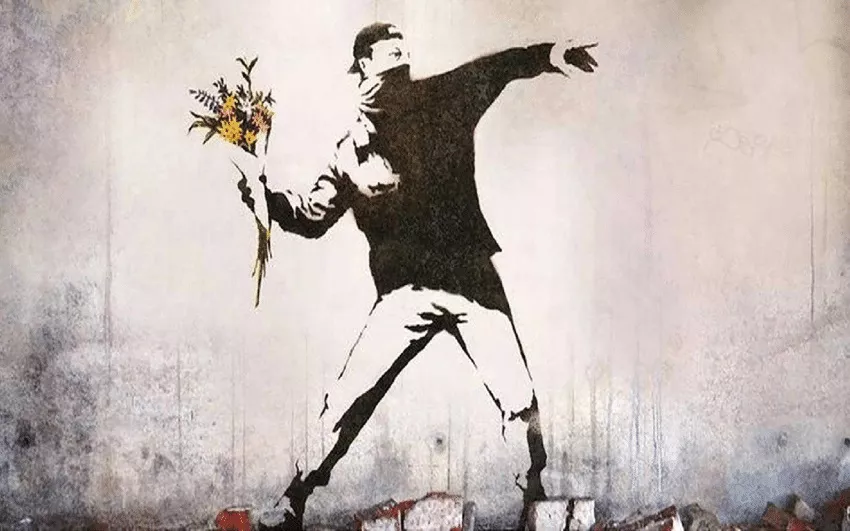 Bansky-amor-flor
