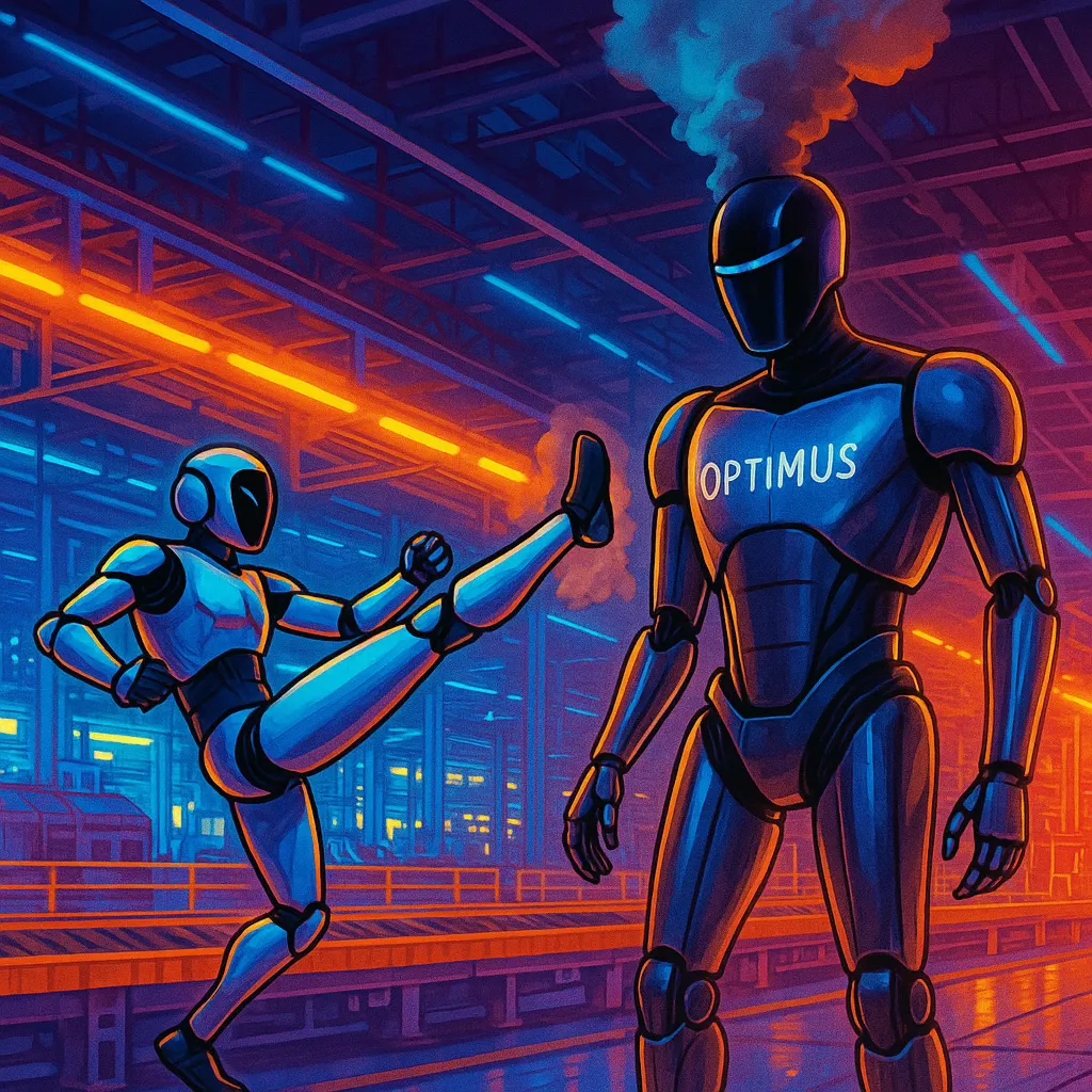 Unitree-vs-Optimus-Dall·E
