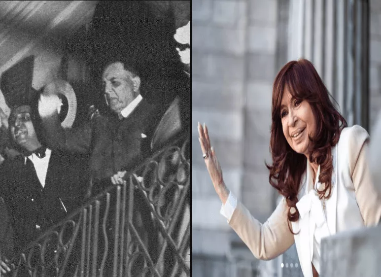 Hipolito-Yrigoyen-y-Cristina-Fernandes-de-Kirchner-para-ilustrar-nota-EL-COHETE.