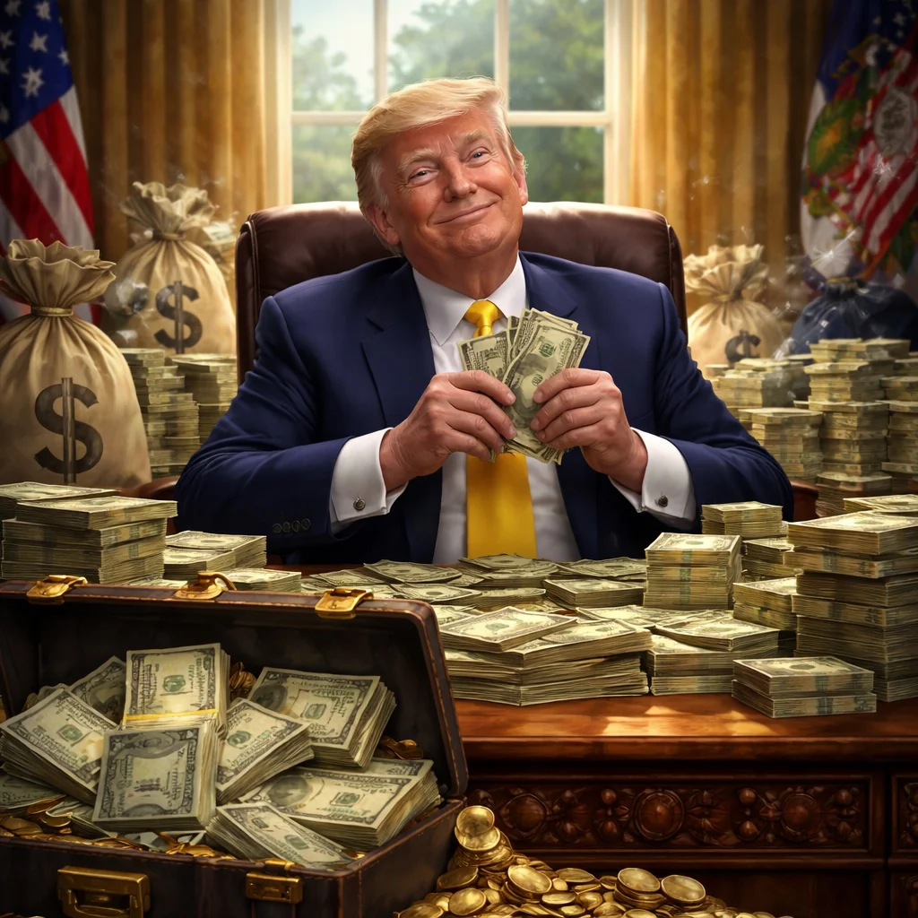 Trump-corrupt-Dall·E