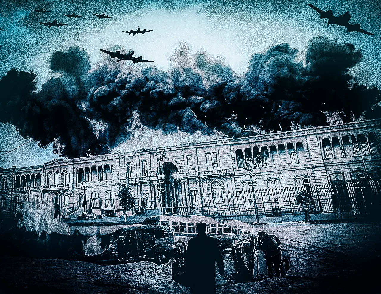 foto-16-de-junio-1955-Bombardeo-a-Plazo-de-Mayo