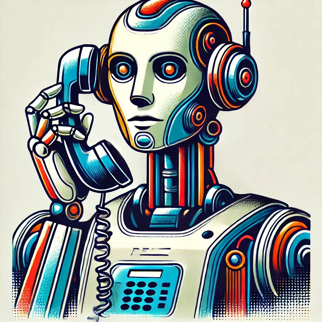 Robot-on-the-phone