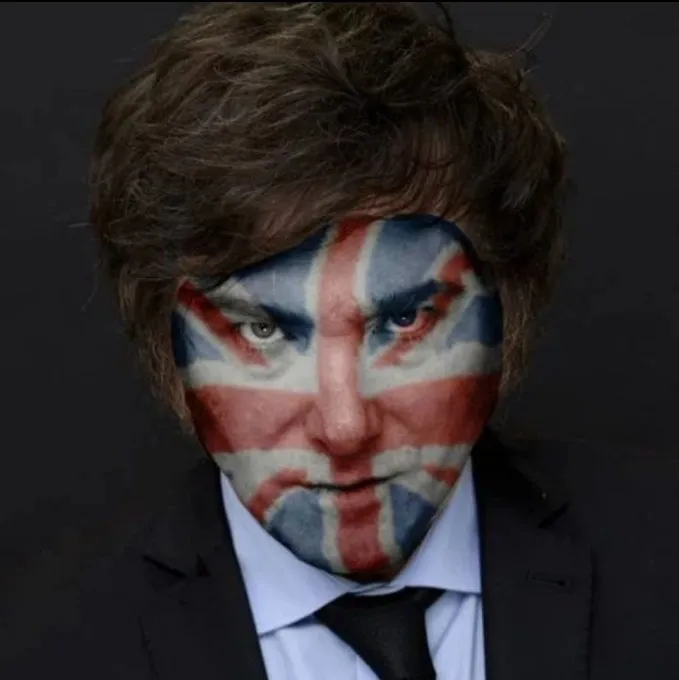 Milei-Tatcher-Inglaterra-Cipayo