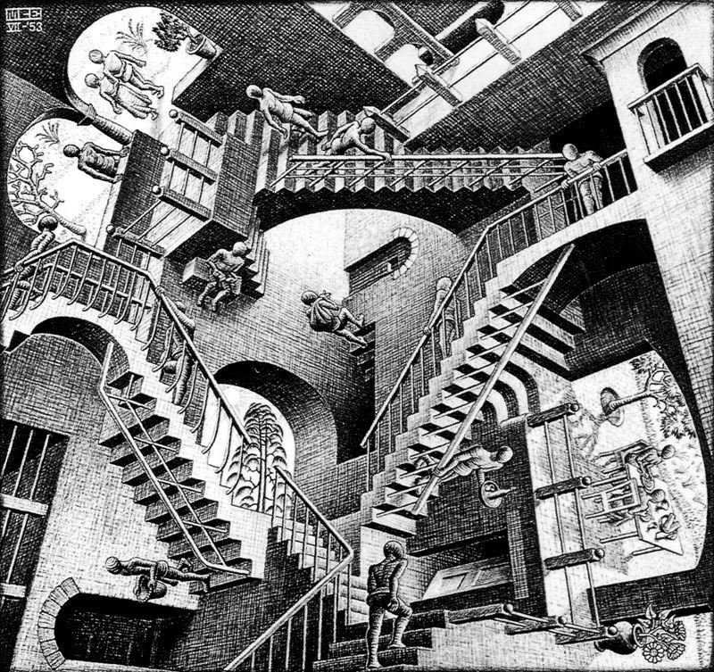 Relatividad-Escher