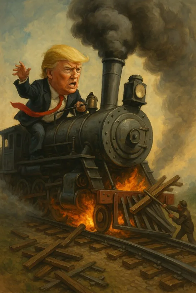Trump-climate-train-Dall·E-683x1024